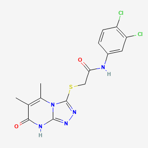 N-(3,4-dichlorophenyl)-2-((5,6-dimethyl-7-oxo-7,8-dihydro-[1,2,4]triazolo[4,3-a]pyrimidin-3-yl)thio)acetamide