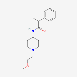 molecular formula C18H28N2O2 B2520809 N-(1-(2-methoxyethyl)piperidin-4-yl)-2-phenylbutanamide CAS No. 1421484-69-6