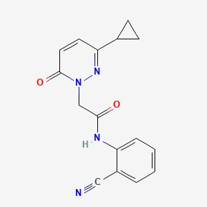 N-(2-cyanophenyl)-2-(3-cyclopropyl-6-oxopyridazin-1(6H)-yl)acetamide