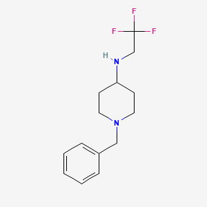 1-benzyl-N-(2,2,2-trifluoroethyl)piperidin-4-amine
