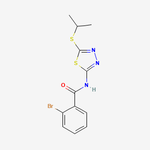 2-bromo-N-(5-(isopropylthio)-1,3,4-thiadiazol-2-yl)benzamide
