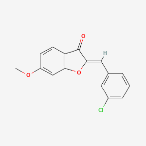 (Z)-2-(3-chlorobenzylidene)-6-methoxybenzofuran-3(2H)-one