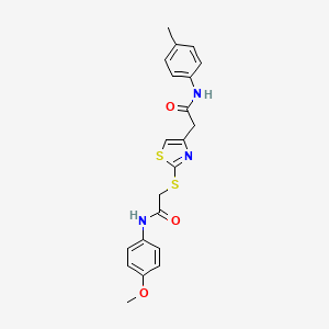 N-(4-methoxyphenyl)-2-((4-(2-oxo-2-(p-tolylamino)ethyl)thiazol-2-yl)thio)acetamide