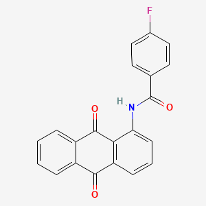 N-(9,10-dioxo-9,10-dihydroanthracen-1-yl)-4-fluorobenzamide