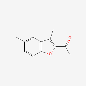 molecular formula C12H12O2 B2520858 1-(3,5-Dimethyl-1-benzofuran-2-yl)ethanone CAS No. 10445-51-9