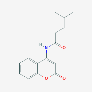 molecular formula C15H17NO3 B252086 4-methyl-N-(2-oxo-2H-chromen-4-yl)pentanamide 