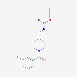 molecular formula C18H25FN2O3 B2520863 tert-Butyl [1-(3-fluorobenzoyl)piperidin-4-yl]methylcarbamate CAS No. 1252271-92-3