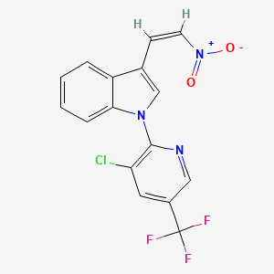 1-[3-chloro-5-(trifluoromethyl)pyridin-2-yl]-3-[(Z)-2-nitroethenyl]-1H-indole