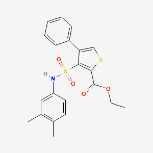 Ethyl 3-[(3,4-dimethylphenyl)sulfamoyl]-4-phenylthiophene-2-carboxylate