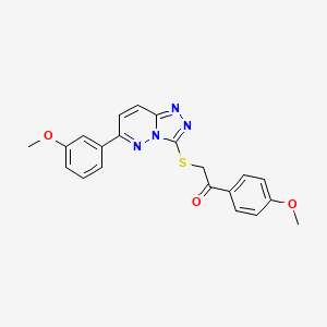 1-(4-Methoxyphenyl)-2-[[6-(3-methoxyphenyl)-[1,2,4]triazolo[4,3-b]pyridazin-3-yl]sulfanyl]ethanone