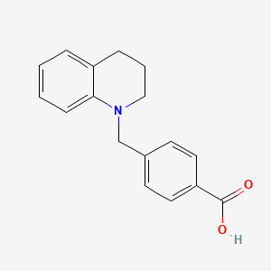 molecular formula C17H17NO2 B2520912 4-(3,4-dihydroquinolin-1(2H)-ylmethyl)benzoic acid CAS No. 938355-26-1