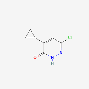 molecular formula C7H7ClN2O B2520992 6-Chloro-4-cyclopropyl-2,3-dihydropyridazin-3-one CAS No. 1702868-63-0