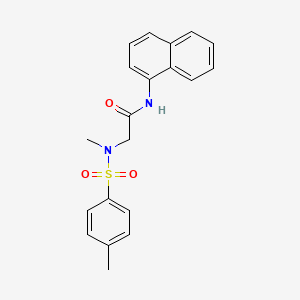 2-[methyl-(4-methylphenyl)sulfonylamino]-N-naphthalen-1-ylacetamide