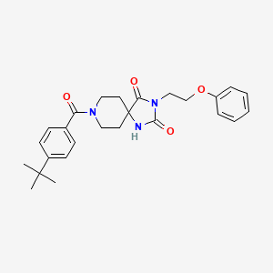 8-(4-(Tert-butyl)benzoyl)-3-(2-phenoxyethyl)-1,3,8-triazaspiro[4.5]decane-2,4-dione