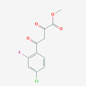 Methyl 4-(4-chloro-2-fluorophenyl)-2,4-dioxobutanoate