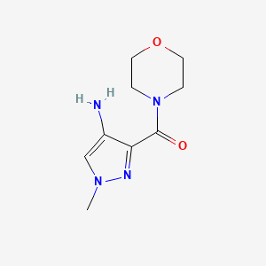 molecular formula C9H14N4O2 B2521024 (4-Amino-1-methylpyrazol-3-yl)-morpholin-4-ylmethanone CAS No. 1352201-40-1