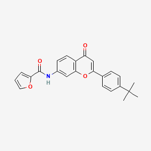 N-[2-(4-tert-butylphenyl)-4-oxo-4H-chromen-7-yl]furan-2-carboxamide
