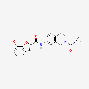 N-(2-(cyclopropanecarbonyl)-1,2,3,4-tetrahydroisoquinolin-7-yl)-7-methoxybenzofuran-2-carboxamide