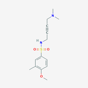 molecular formula C14H20N2O3S B2521075 N-(4-(dimethylamino)but-2-yn-1-yl)-4-methoxy-3-methylbenzenesulfonamide CAS No. 1396865-86-3