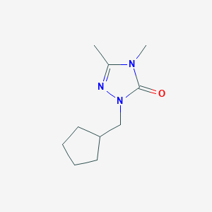 molecular formula C10H17N3O B2521082 1-(cyclopentylmethyl)-3,4-dimethyl-4,5-dihydro-1H-1,2,4-triazol-5-one CAS No. 2001469-68-5