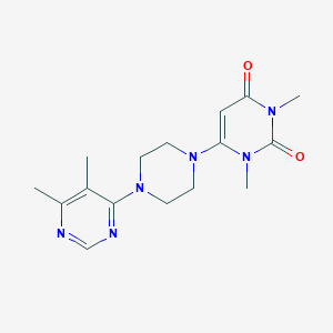 6-[4-(5,6-Dimethylpyrimidin-4-yl)piperazin-1-yl]-1,3-dimethylpyrimidine-2,4-dione