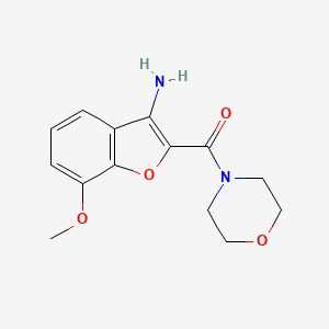 (3-Amino-7-methoxybenzofuran-2-yl)(morpholino)methanone