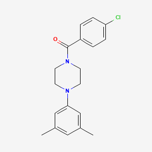 (4-Chlorophenyl)(4-(3,5-dimethylphenyl)piperazin-1-yl)methanone