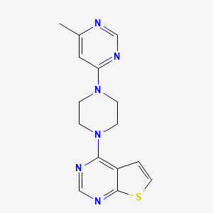 4-[4-(6-Methylpyrimidin-4-yl)piperazin-1-yl]thieno[2,3-d]pyrimidine