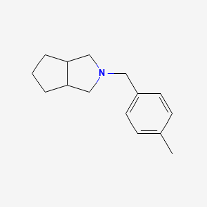 molecular formula C15H21N B2521122 2-[(4-Methylphenyl)methyl]-3,3a,4,5,6,6a-hexahydro-1H-cyclopenta[c]pyrrole CAS No. 2328971-16-8