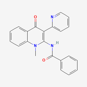 N-(1-methyl-4-oxo-3-pyridin-2-ylquinolin-2-yl)benzamide