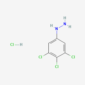 molecular formula C6H6Cl4N2 B2521127 Hydrazine, (3,4,5-trichlorophenyl)-, hydrochloride CAS No. 2636-73-9