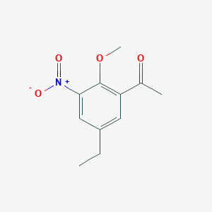 molecular formula C11H13NO4 B2521131 1-(5-Ethyl-2-methoxy-3-nitrophenyl)ethanone CAS No. 685892-20-0