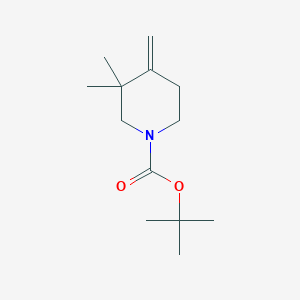 molecular formula C13H23NO2 B2521145 1-Boc-3,3-dimethyl-4-methylenepiperidine CAS No. 336182-49-1