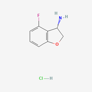 (S)-4-Fluoro-2,3-dihydrobenzofuran-3-amine hydrochloride