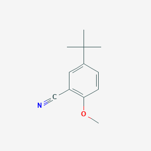 molecular formula C12H15NO B2521155 5-Tert-butyl-2-methoxybenzonitrile CAS No. 85943-30-2