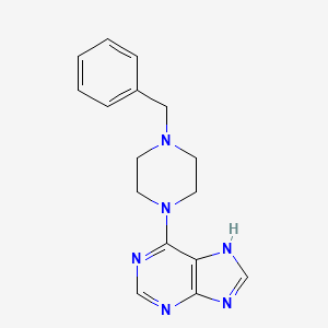 6-(4-benzylpiperazin-1-yl)-7H-purine