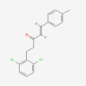 molecular formula C18H16Cl2O B2521180 5-(2,6-二氯苯基)-1-(4-甲基苯基)-1-戊烯-3-酮 CAS No. 477854-91-4