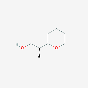 molecular formula C8H16O2 B2521181 (2R)-2-(Oxan-2-yl)propan-1-ol CAS No. 2248213-93-4