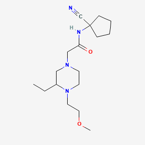 molecular formula C17H30N4O2 B2521182 N-(1-cyanocyclopentyl)-2-[3-ethyl-4-(2-methoxyethyl)piperazin-1-yl]acetamide CAS No. 1333574-95-0