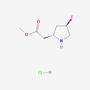 Methyl 2-((2R,4R)-4-fluoropyrrolidin-2-yl)acetate hydrochloride