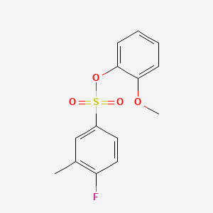 2-Methoxyphenyl 4-fluoro-3-methylbenzenesulfonate