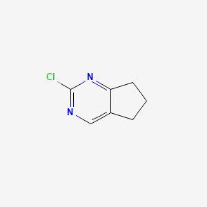 molecular formula C7H7ClN2 B2521192 2-氯-6,7-二氢-5H-环戊并[d]嘧啶 CAS No. 1030377-43-5