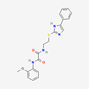 N1-(2-methoxyphenyl)-N2-(2-((4-phenyl-1H-imidazol-2-yl)thio)ethyl)oxalamide