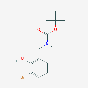 molecular formula C13H18BrNO3 B2521210 tert-butyl N-[(3-bromo-2-hydroxyphenyl)methyl]-N-methylcarbamate CAS No. 1798003-45-8