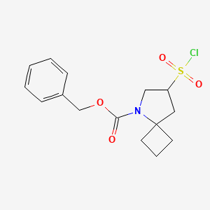 Benzyl 7-chlorosulfonyl-5-azaspiro[3.4]octane-5-carboxylate
