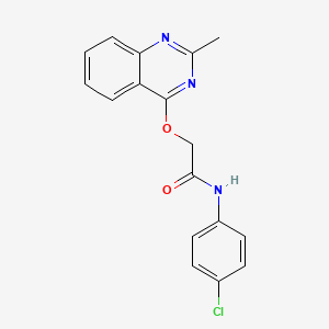 N-(4-chlorophenyl)-2-[(2-methylquinazolin-4-yl)oxy]acetamide