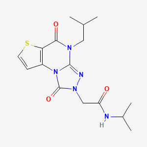 N-{4-[4-(4-methylphenyl)-1,3-oxazol-2-yl]phenyl}-N'-(2-phenylethyl)urea