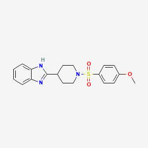 2-(1-((4-methoxyphenyl)sulfonyl)piperidin-4-yl)-1H-benzo[d]imidazole