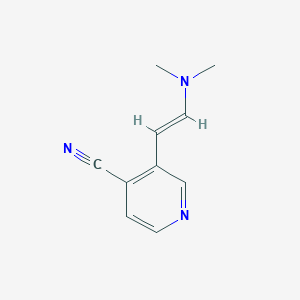 molecular formula C10H11N3 B2521250 (E)-3-(2-(二甲氨基)乙烯基)异烟腈 CAS No. 601514-61-8