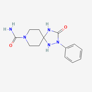 3-Oxo-2-phenyl-1,2,4,8-tetraazaspiro[4.5]decane-8-carboxamide